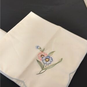 Elegant Floral Embroidered Scarf